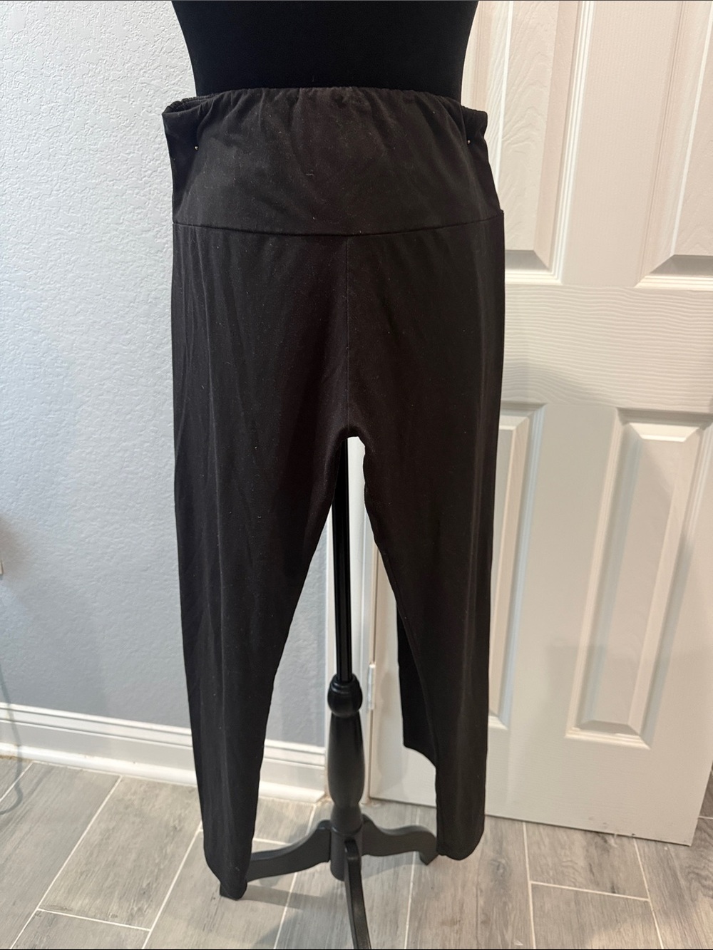 Black Women's Pull-On High-Waist Leggings (2 Pair)